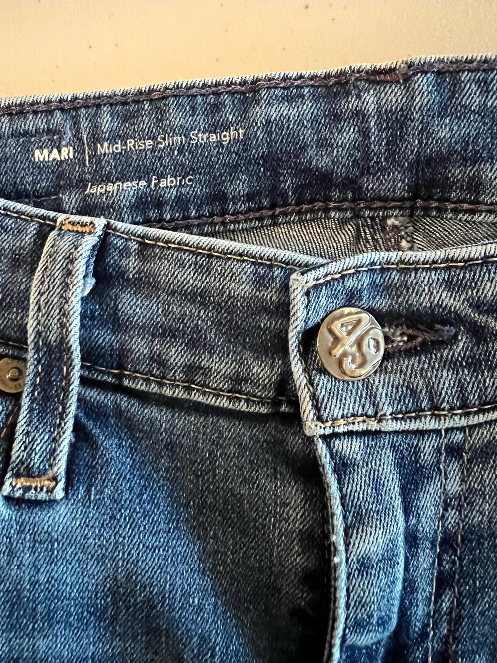 AG jeans Adriano Goldschmied Mari Mid-rise Slim Straight jeans Size 27 Premium - Picture 8 of 10